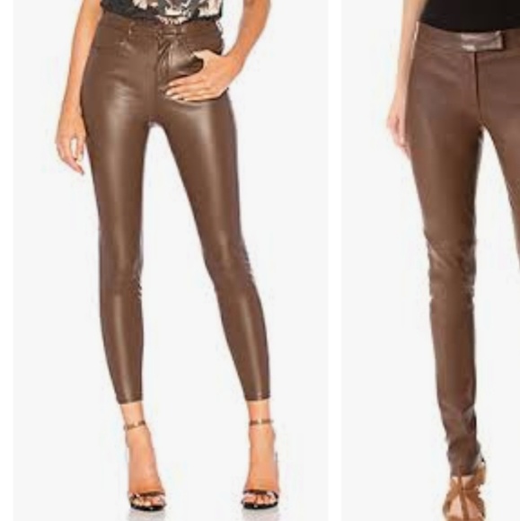 Free People Faux Leather Pants - Picture 2 of 5
